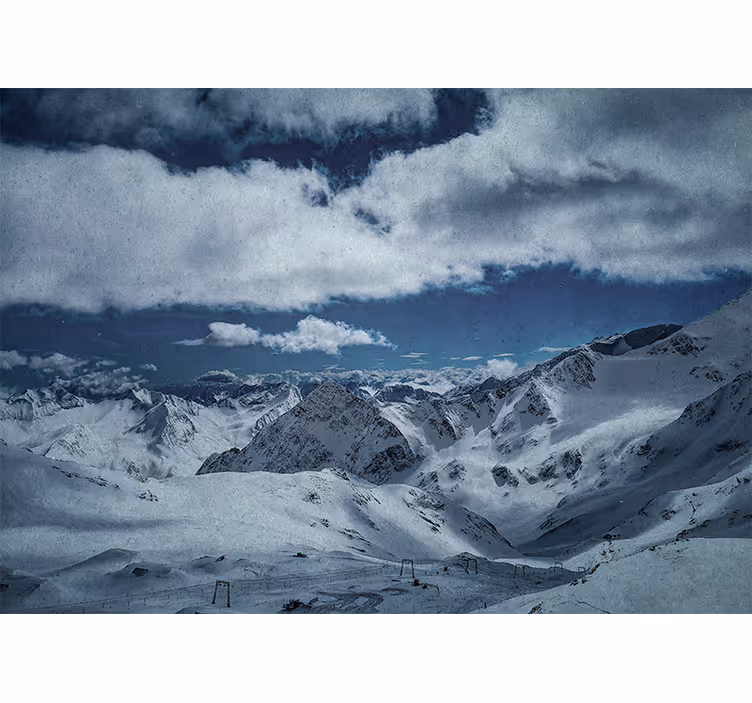 Foto tapete planinski snježni vrhovi planina - TenStickers
