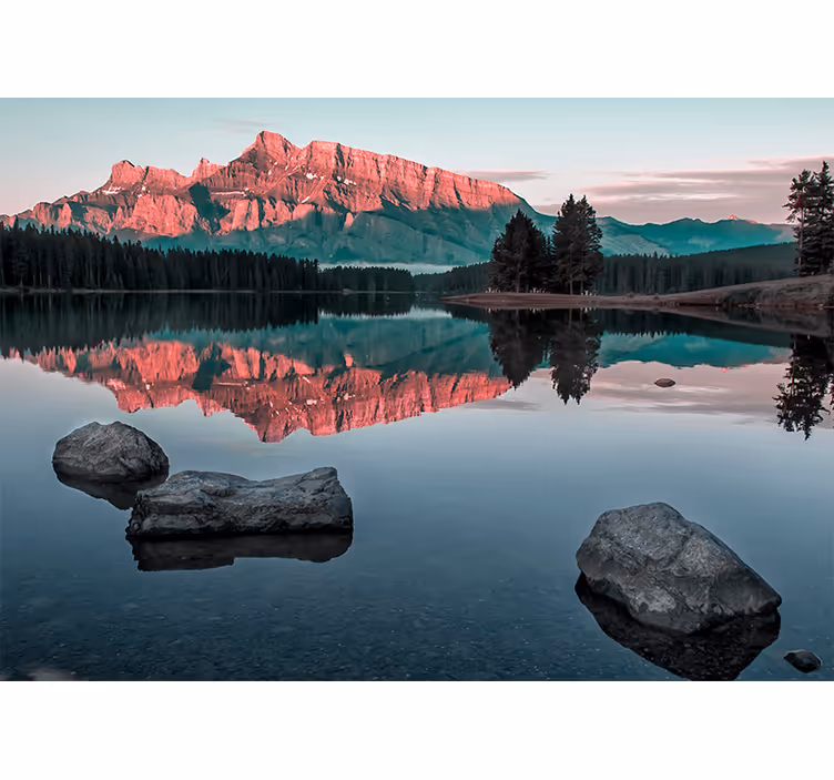 Foto tapeta planinski odjek pejzaž - TenStickers
