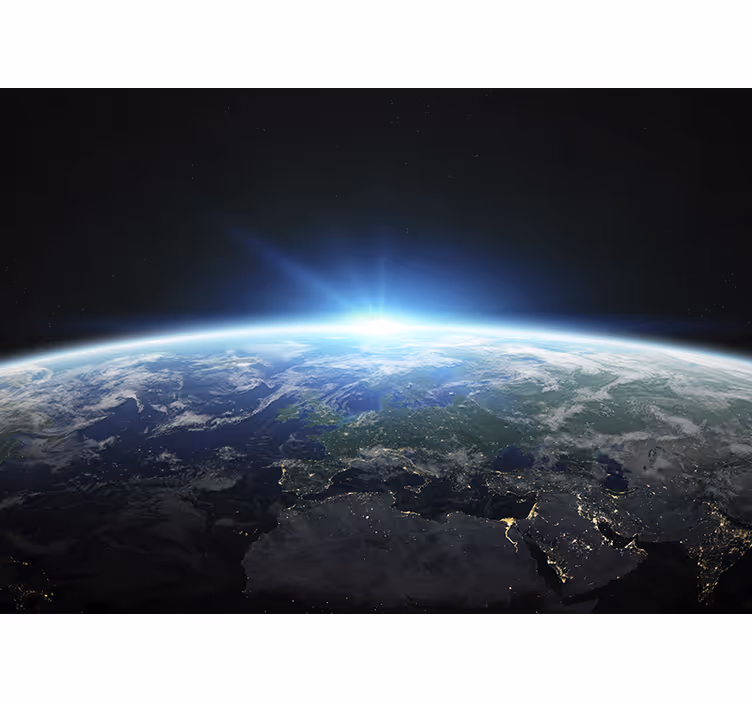 Foto tapete prostor zemlja horizont sjaj - TenStickers