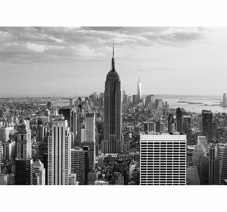 New york zidne pozadine empire state gradski pejzaž - TenStickers