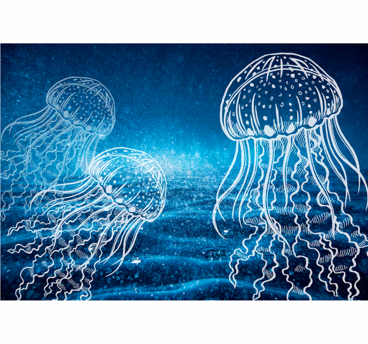 Foto tapete kupaonica elegantan ples meduza - TenStickers