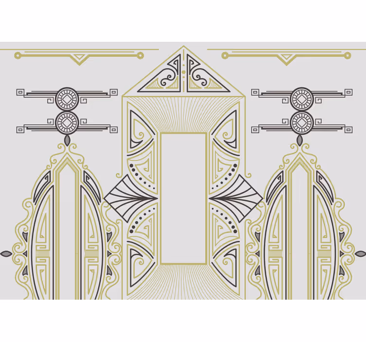 Foto tapete umjetnički geometrijska elegancija - TenStickers