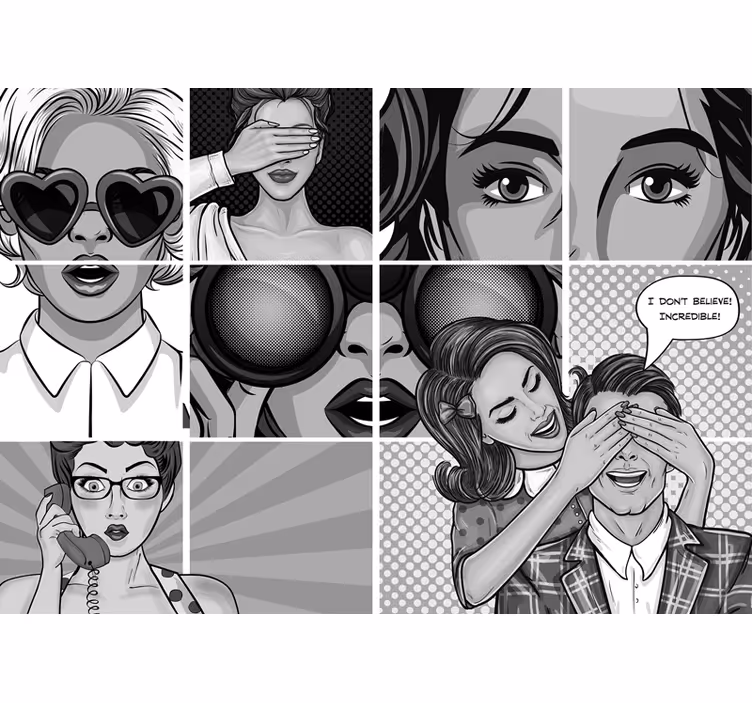 Foto tapete umjetnički izrazi pop arta - TenStickers