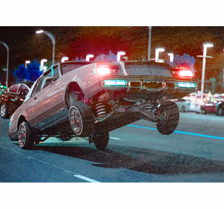 Foto tapete vozila klasični automobili u akrobacijama - TenStickers