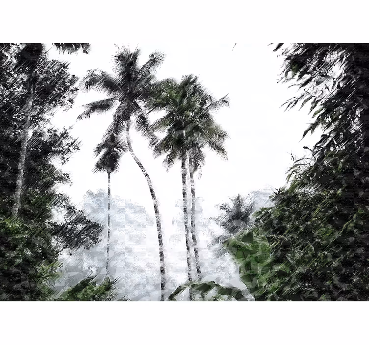 Tapete priroda palm tree serenity - TenStickers