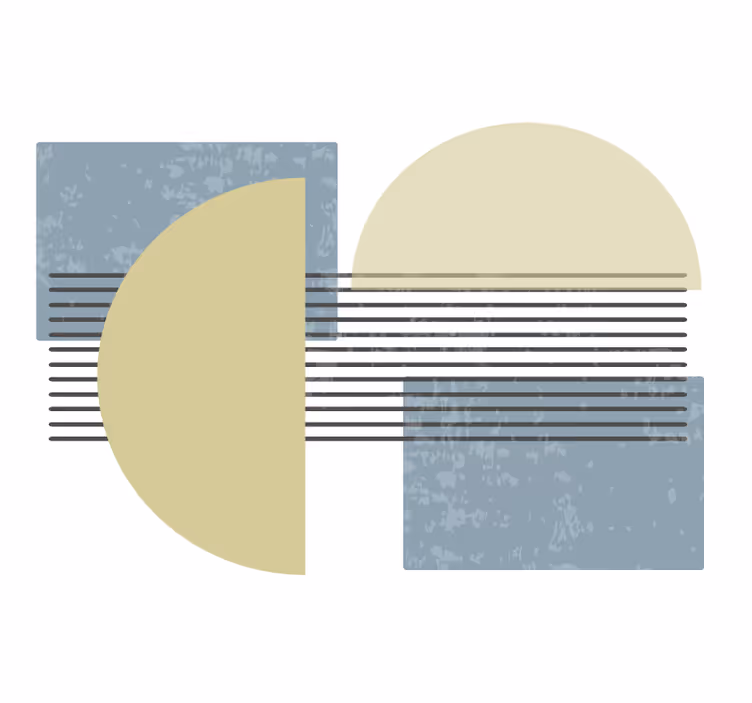 Foto tapete umjetnički geometrijski oblici - TenStickers