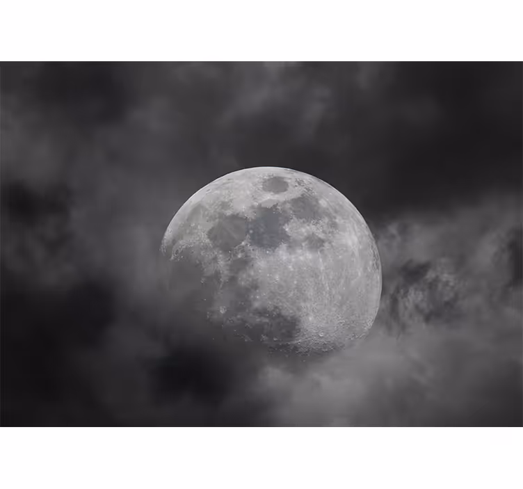 Foto tapete prostor silueta svijetle mjesečine - TenStickers