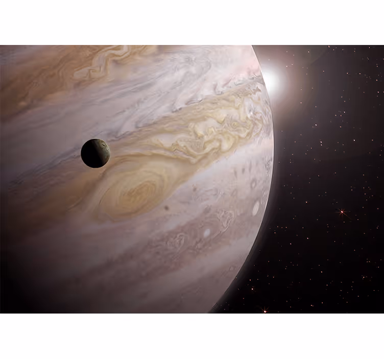 Foto tapete prostor jupiter i mjesec - TenStickers