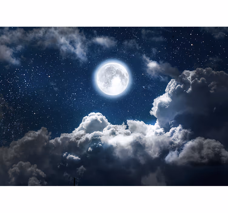 Foto tapete nebo lunarne večernje nebeske slike - TenStickers