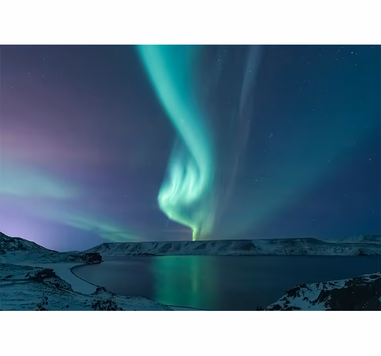 Foto tapete nebo aurora borealis izložba - TenStickers