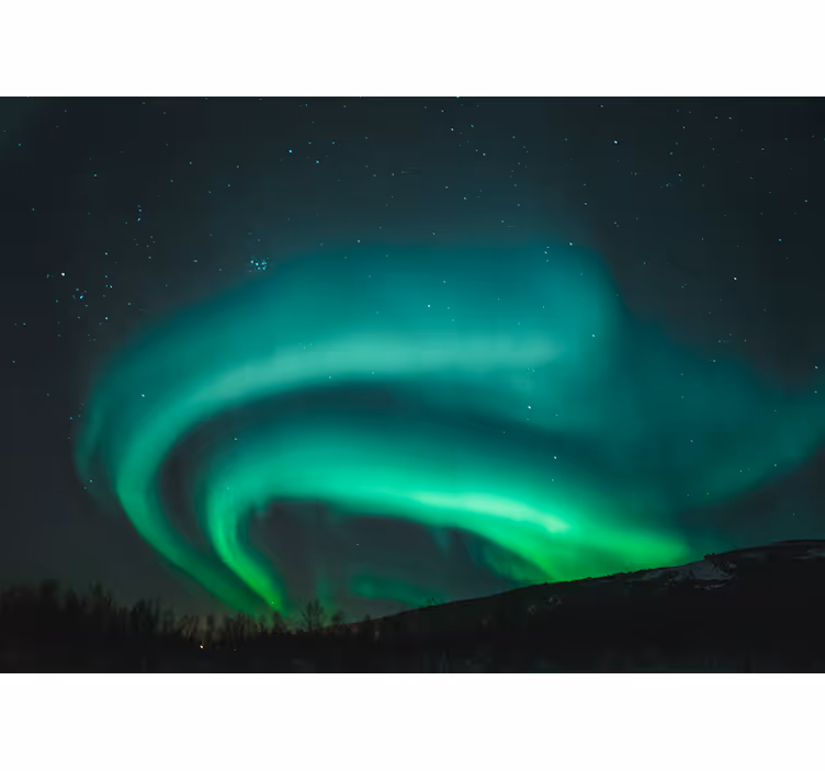 Tapete priroda aurora borealis izložba - TenStickers