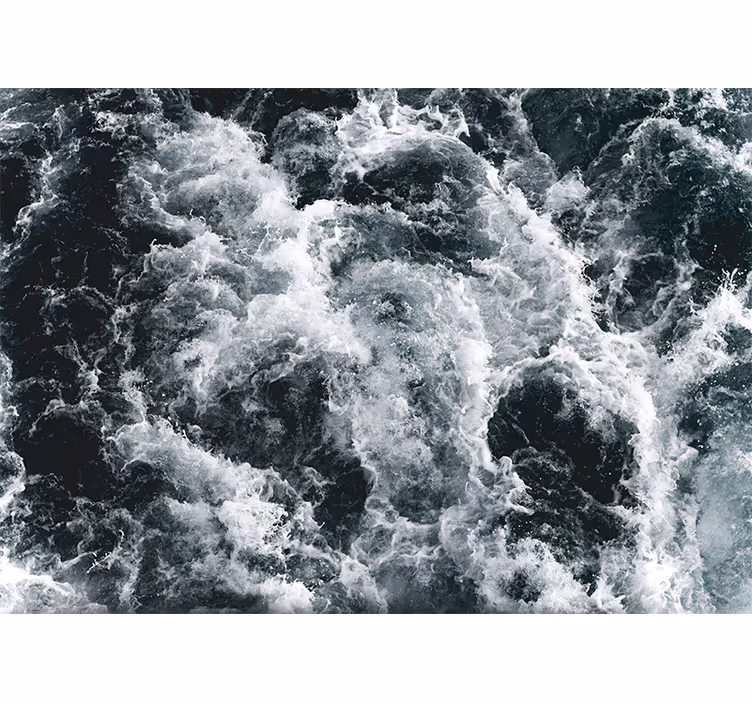 Foto tapeta valovi oceana u uzburkanom moru - TenStickers