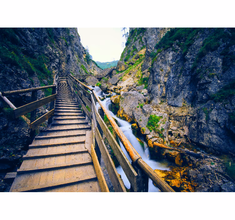 Foto tapeta scenic mountain path - TenStickers