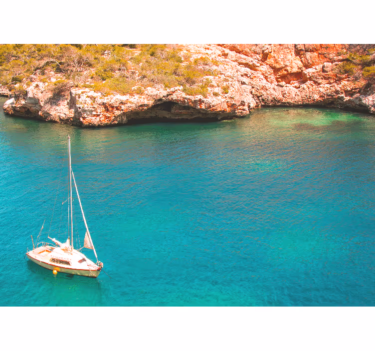 Foto tapeta jedrilica ocean - TenStickers