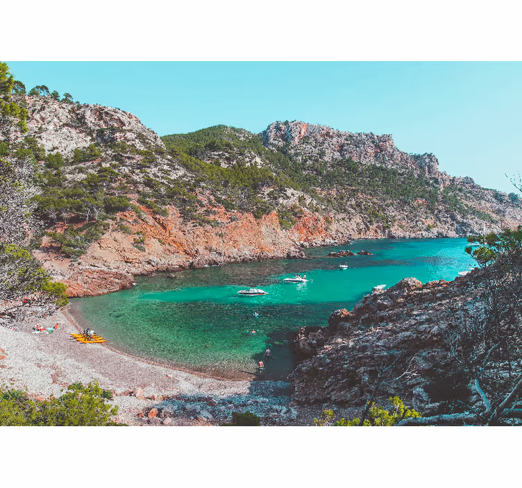 Foto tapeta pogled na more u uvali - TenStickers