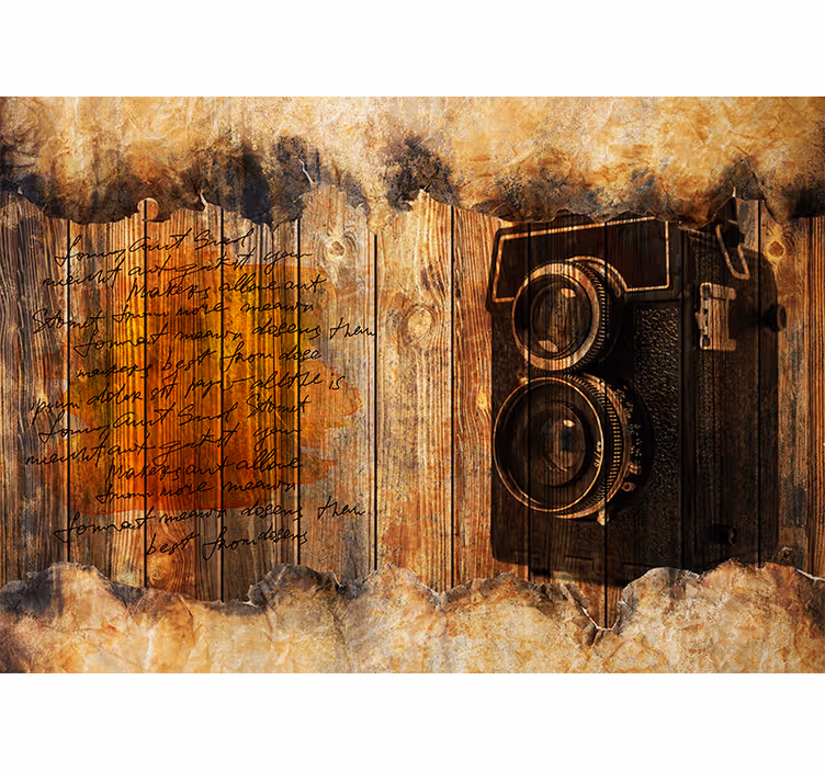 Foto tapete umjetnički vintage estetski fotoaparati - TenStickers