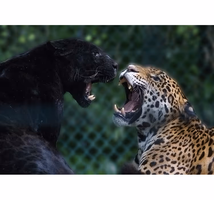Zidni freske pantera i jaguara - TenStickers