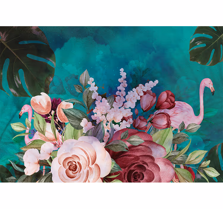 Foto tapete cvijet flamingo cvjetni prikaz - TenStickers