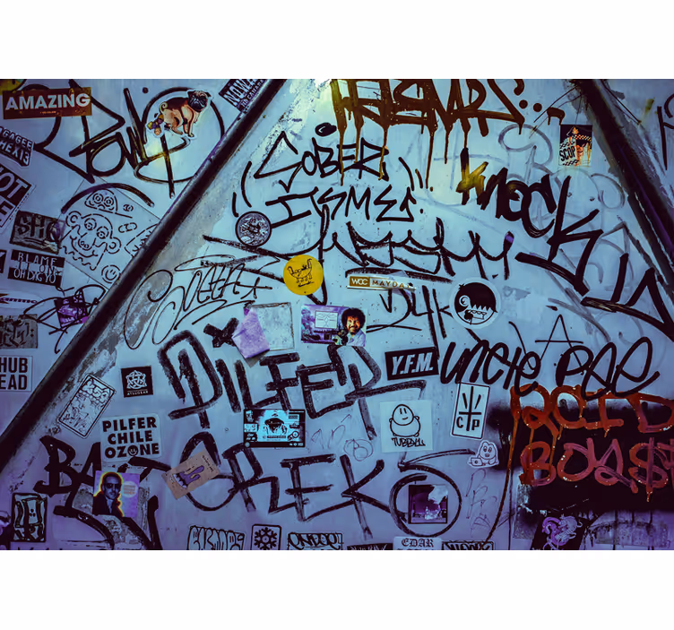 Zidni murali urbane umjetnosti urban tagging umjetnost - TenStickers