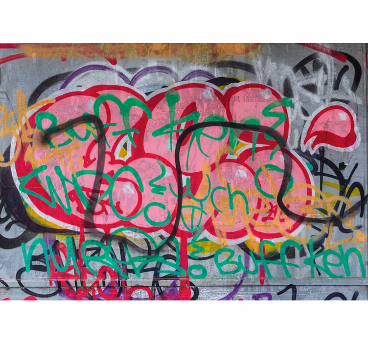 Zidni murali urbane umjetnosti vibrantna gradska umjetnost - TenStickers