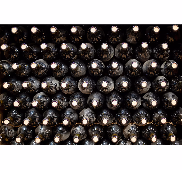 Foto tapete vintage stilu boce u vinariji - TenStickers