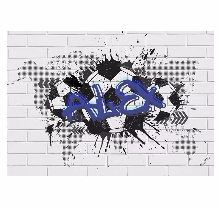 Foto tapete po mjeri nogometni grafiti - TenStickers