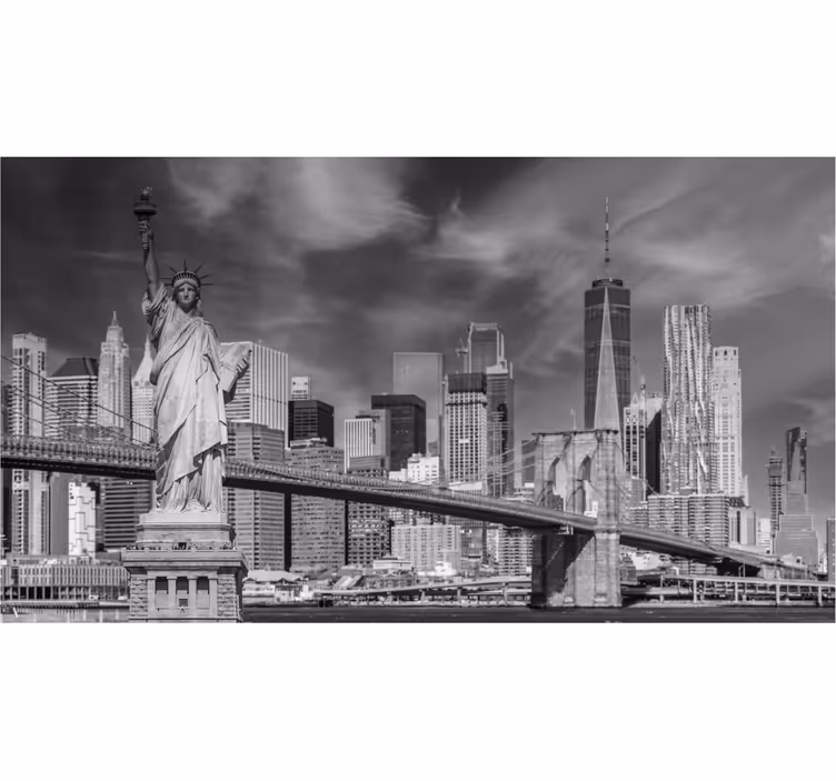 Foto tapete ured crna i bijela New York - TenStickers