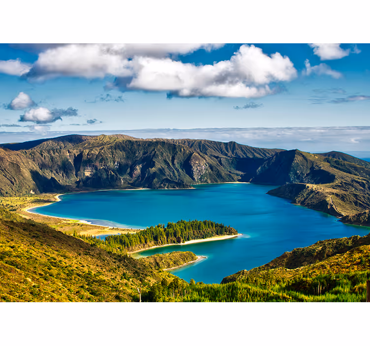 Foto tapeta miran pogled na jezero - TenStickers