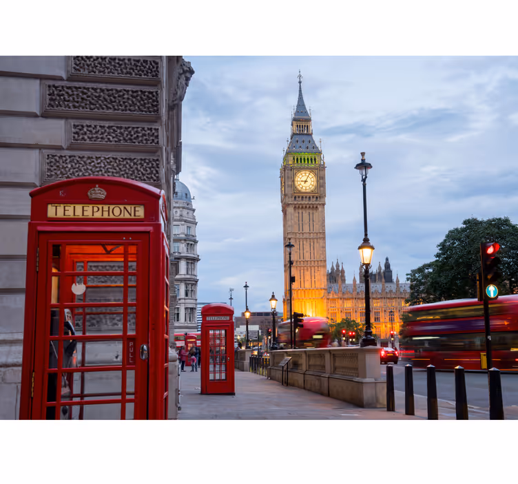 Gradska telefonska govornica zidni zid london - TenStickers