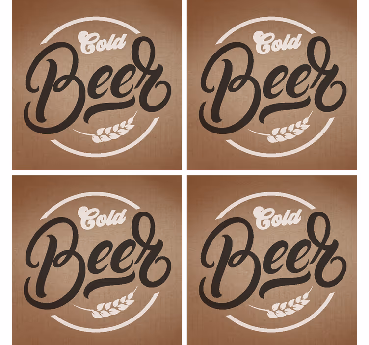 Prostirka za hladno pivo coaster - TenStickers