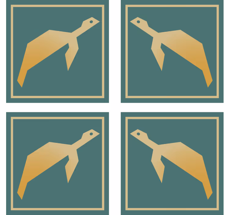 Skup geometrijskih kornjača - TenStickers