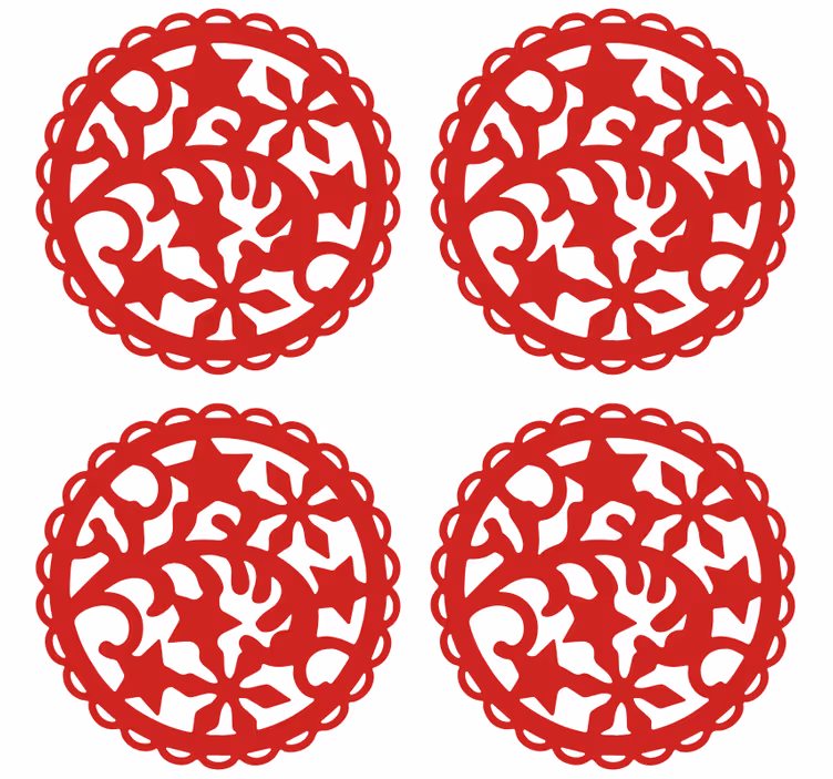 Božićna podmetač za pahuljice - TenStickers