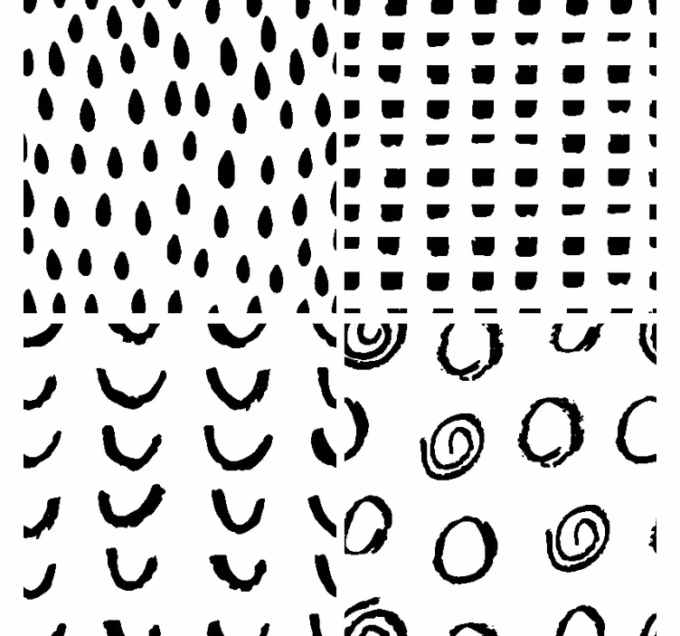 Različiti uzorci moderni podmetač za čaše - TenStickers