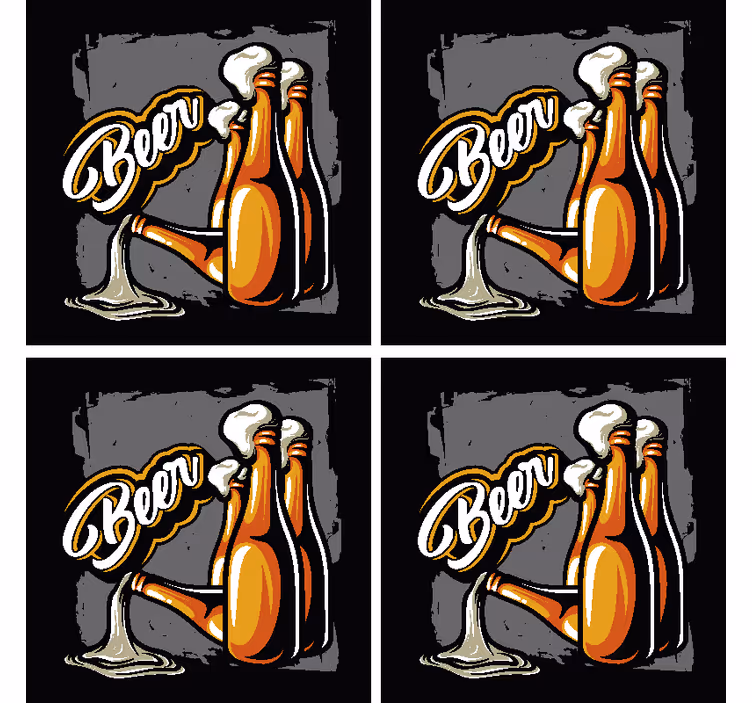 B eer prostirke za pivske podmetače - TenStickers