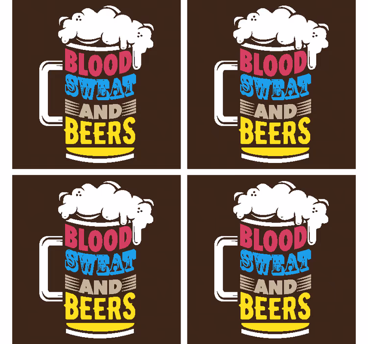Prostirke za krv, znoj i pivo - TenStickers