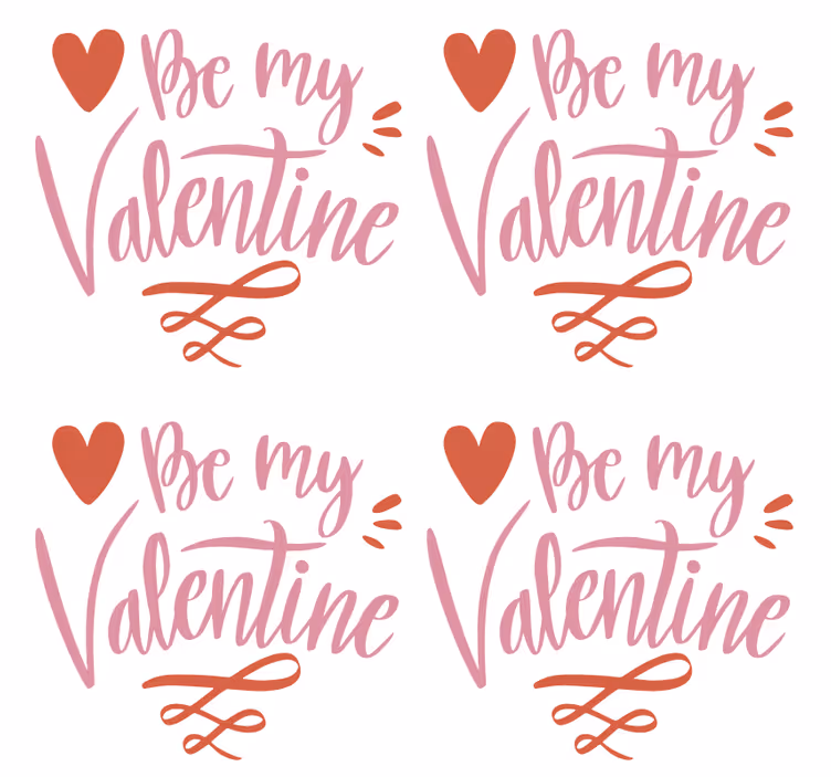 Budite moji valentinovi - TenStickers