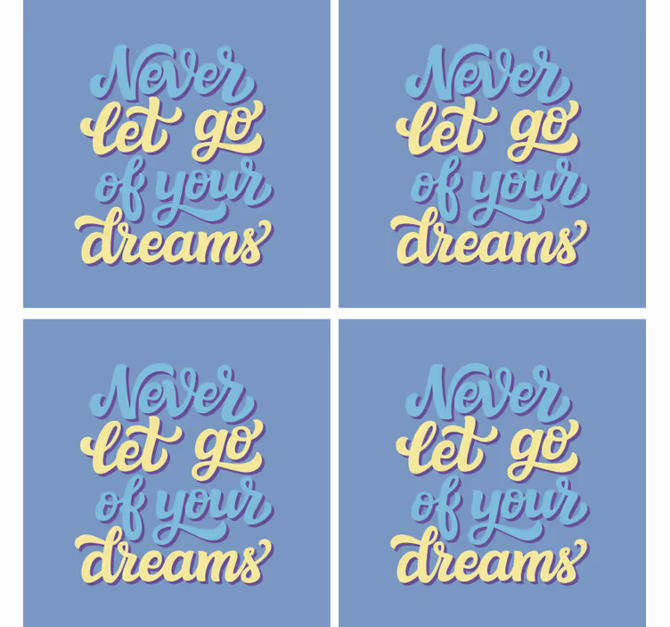 Snovi motivacijski citatni podmetači za tekst - TenStickers