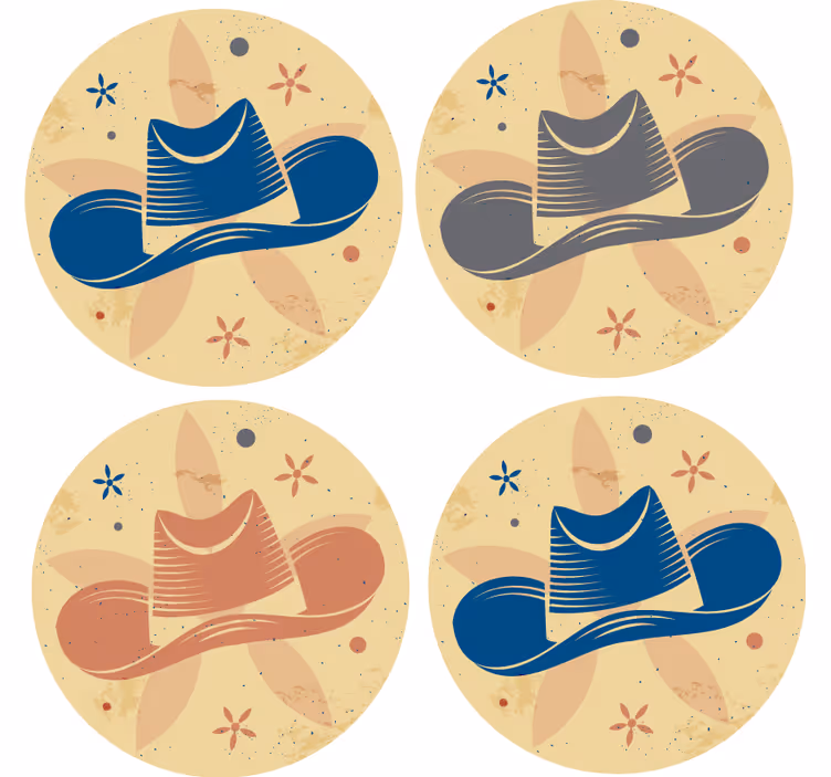 Kaubojska kapa uzorak piće podmornica - TenStickers