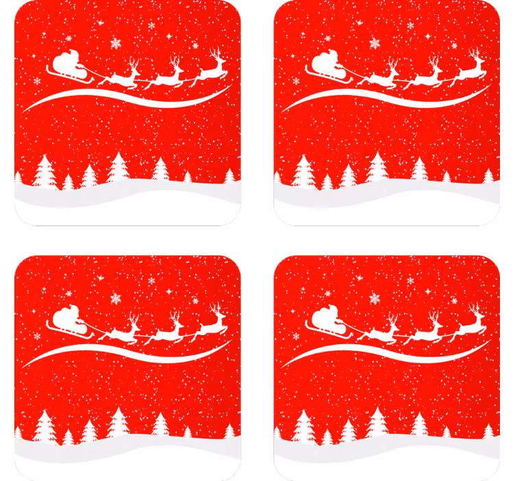 Božićni val piju podmornice - TenStickers
