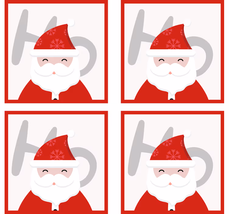 Santa claus i hohoho piju podmornice - TenStickers
