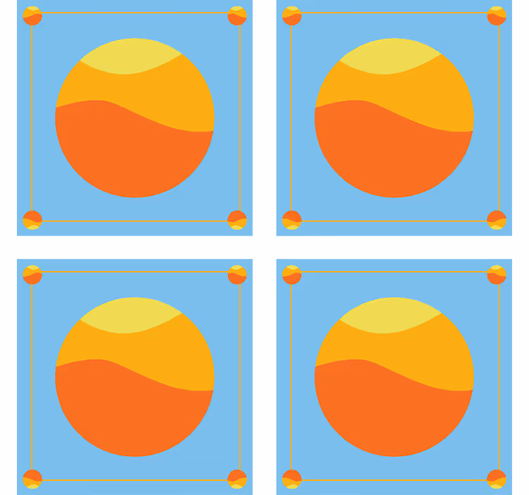 Podmetač za čaše u vibrantnim kružnim bojama - TenStickers