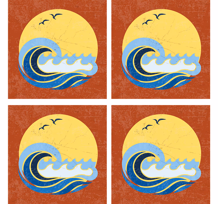 Sunčane, plaže i podmetači za val 70-ih - TenStickers