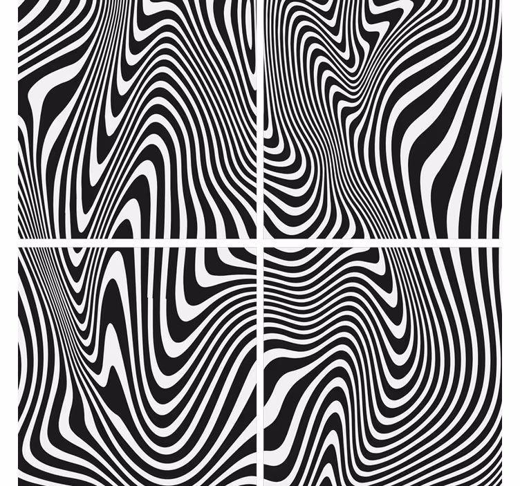 Podmetač za zebra s 3d efektom - TenStickers
