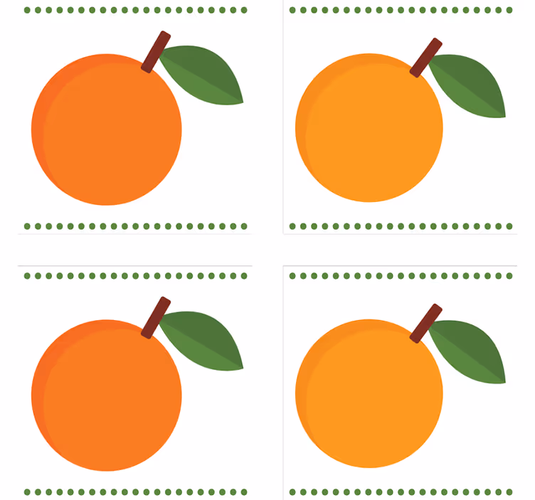 Crtani film narančasti podmetač za citruse - TenStickers