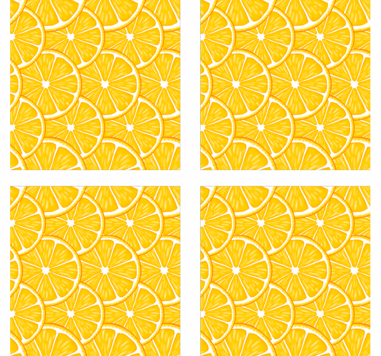 Podmetač za čaše citrusni rez koncept - TenStickers