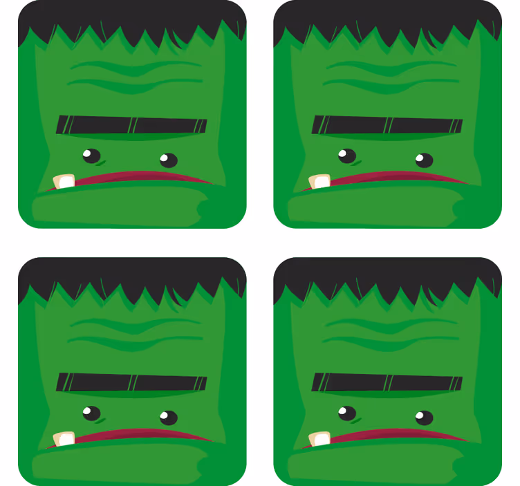 Podmetač za noć vještica s ilustracijom frankensteina - TenStickers