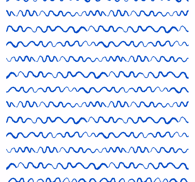 Podmetač za čaše s valovitim plavim linijama - TenStickers