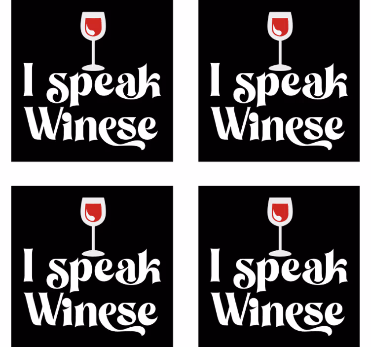 Prostirke za pivo s humorom o čašama za vino - TenStickers