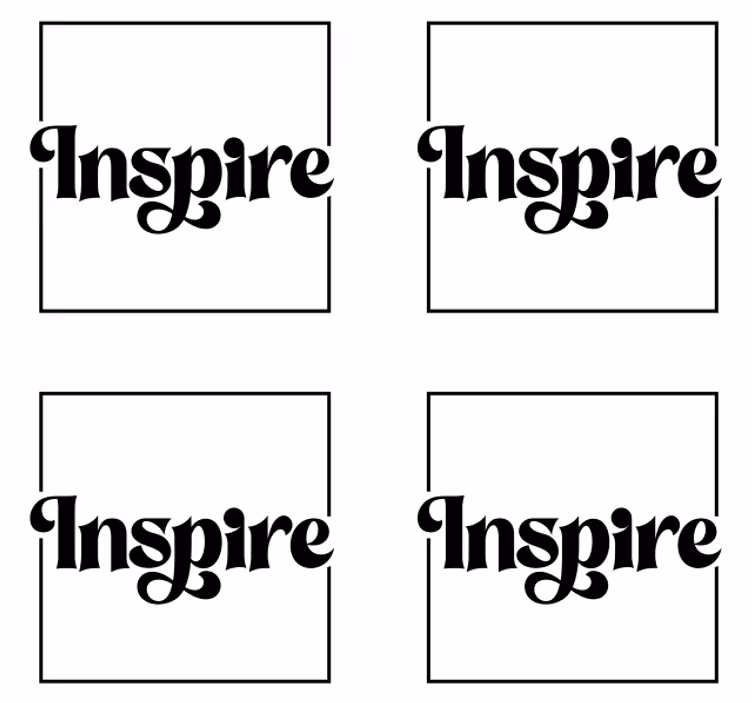 Podmetač za čaše citat s inspirativnom tipografijom - TenStickers