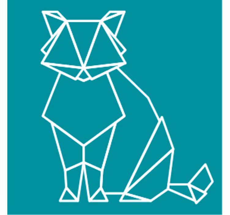 Podmetač za čaše nakaza u geometrijskom obliku - TenStickers